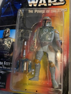 Boba Fett Star Wars POTF2 Orange Red Carded 3.75 Figure Red Card