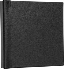 Leather Self-Stick 5" x 5" Black Photo Album - Holds 10 Photos