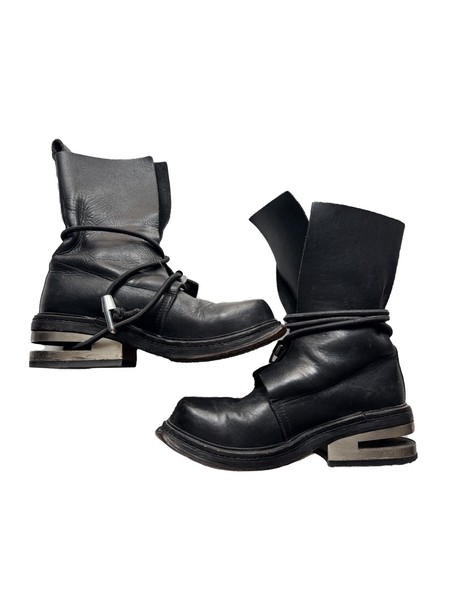 Archival AW 1996 runway Dirk Bikkemberg mid-length bungee cord boots size EU 41