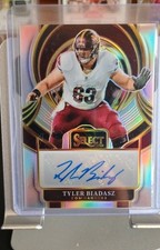 2025 Panini Select - Select Signatures Tyler Biadasz #SIP-TBZ (AU, RC)