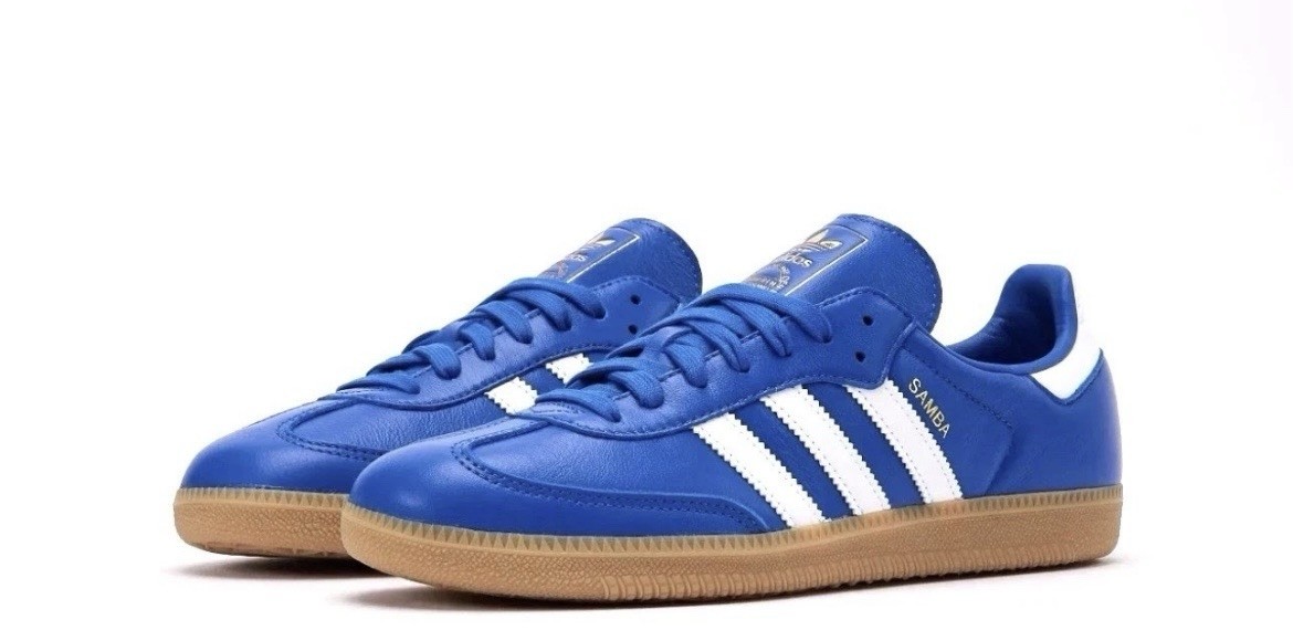 Adidas Samba OG Blue White Gum JR0882 Men's Casual Shoes Multi Size NEW View 3