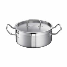 Schulte-Ufer Bratentopf Profi-Line i, Schmortopf, Edelstahl 18/10, 20 cm, 2.5 L