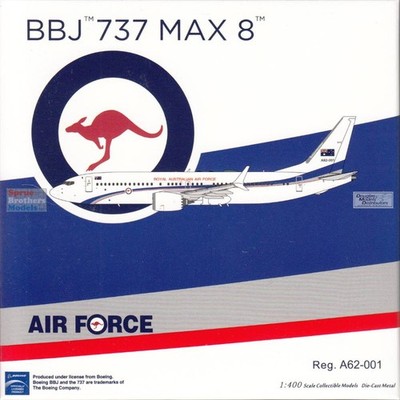 NGM88035 1:400 NG Model Royal Australian Air Force B737 Max8 Reg #A62-001