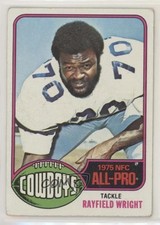 1976 Topps Rayfield Wright #190 HOF 09ju