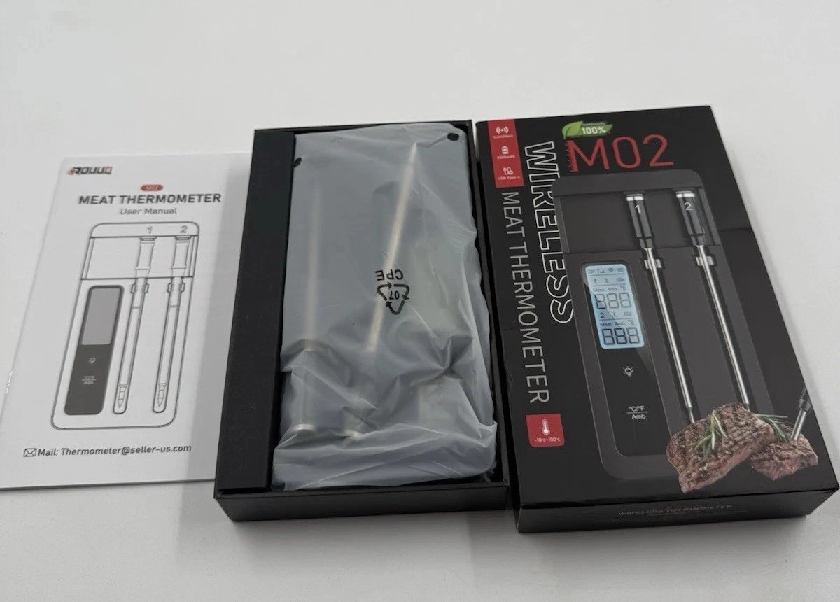 Smart Wireless Meat Thermometer with Dual Probes - Advanced Bluetooth Cooking...
Opens in a new wind