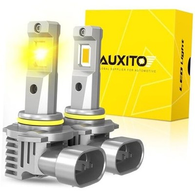  H10 9140 9145 LED Fog Light Bulbs, 3000K Amber Yellow Light, H10/9145 Yellow