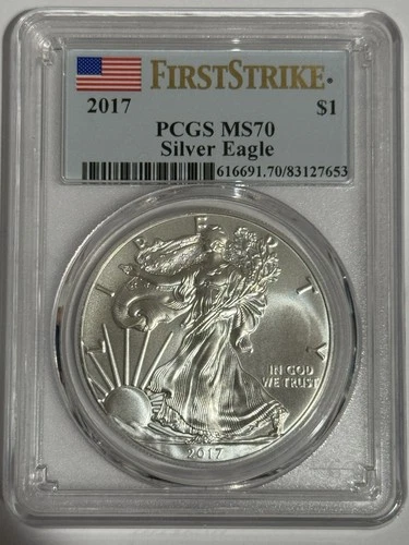 2017 Silver American Eagle PCGS MS-70