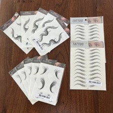 Lot of Hair Edges  Eyebrows Waterproof Temporary Tattoo Stickers