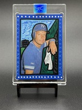 BOWMAN X ARTIST CARTER X ORIGINAL 1/1 ART CARD GEORGE BRETT ROYALS HOF