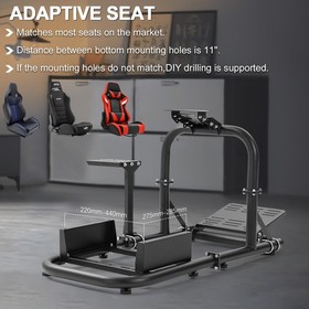 Marada Racing Simulator Cockpit Round Tube Adjustable Fits For Logitech G29 G920