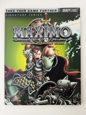 Maximo Ghosts To Glory Strategy Guide Brady Signature Series 2001 with Bonus Map