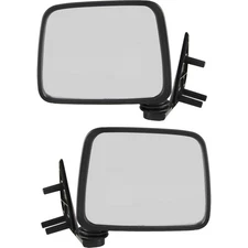 Black Manual Side View Mirror Left/Right Pair Set For Pathfinder D21 Truck