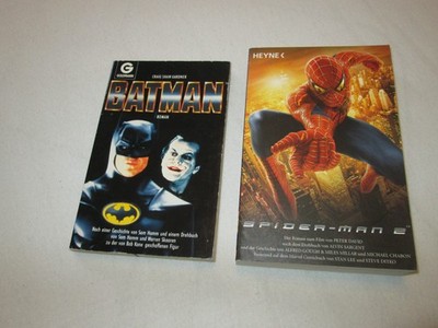 2 Filmromane Superhelden Craig Shaw Gardner:  Batman + Peter David: Spiderman 2