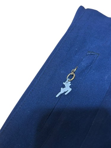 Vtg 40s White Stag Stirrup Pants Womens Size 28w Navy Blue High Waist Pleats - Imagen 6 de 11