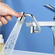 1080 Swivel Faucet Extender Universal Splash-Proof Dual Spray Modes Rust-Proof
