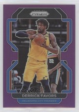 2021-22 Panini Prizm Purple Prizm 61/99 Derrick Favors #124 6o3