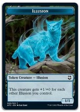 Illusion // Champion of Wits Double-Sided Token #3 // 4 NM Forgotten Realms