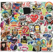 100Pcs Sticker Pack Bomb Vinyl Graffiti Decal Dope Skateboard Luggage Laptop Car