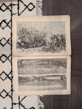 1864 Fort Pillow Massacre Harpers Weekly April 30 Thomas Nast Georgia