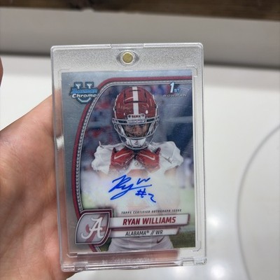 2024 Bowman University Chrome Chrome Prospect Auto Ryan Williams #PA-RWI AU, RC