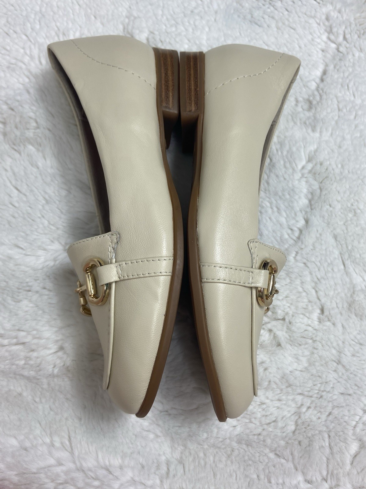 Munro Perfect Fit Loafer Shoe Leather Women's Cream Size 6.5  New