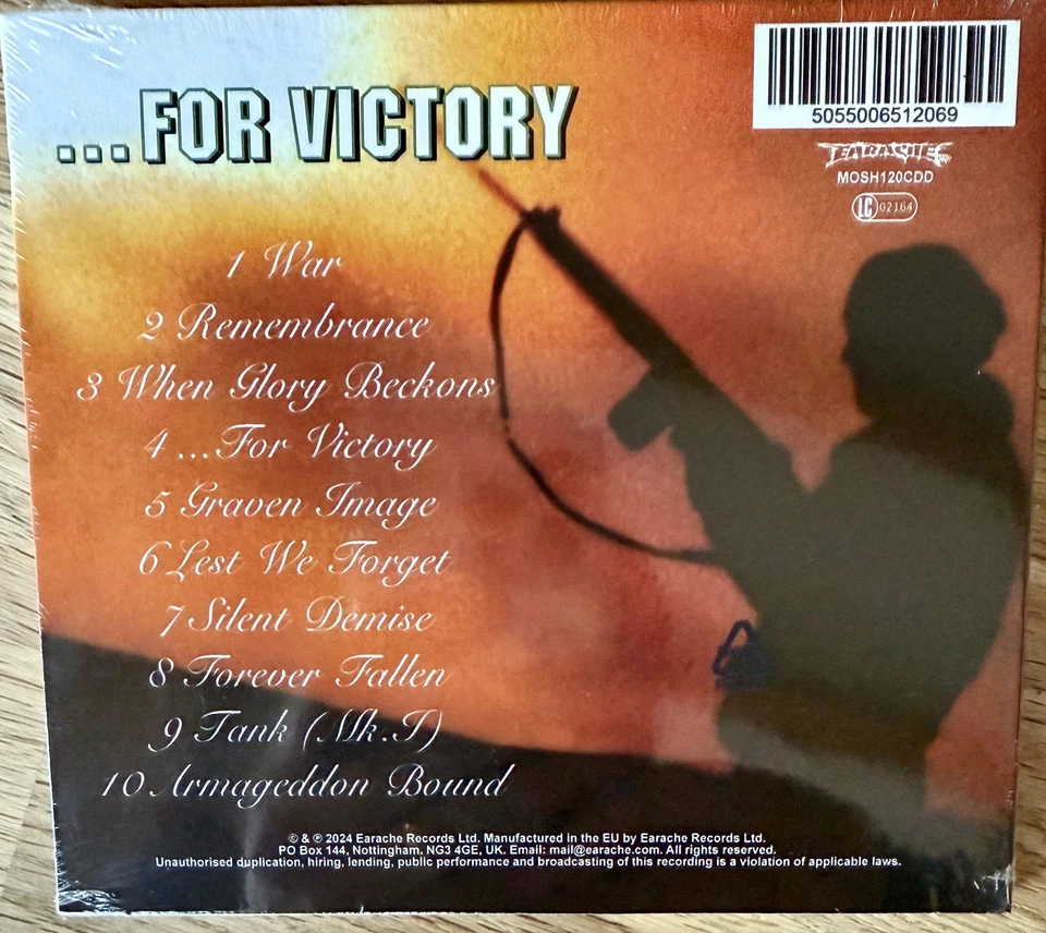 Bolt Thrower “…for Victory” Digi • NEW & SEALED • Carcass Benediction Gorefest  - Bild 2 von 2