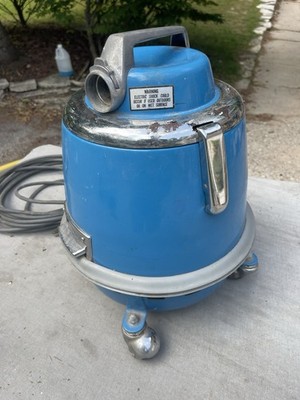 Vintage Blue Royal Vacuum Cleaner Model 271 Canister Works Great