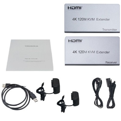 4K HDMI KVM Extender 120M 1080P HD No Delay Support USB KVM Extending Control F