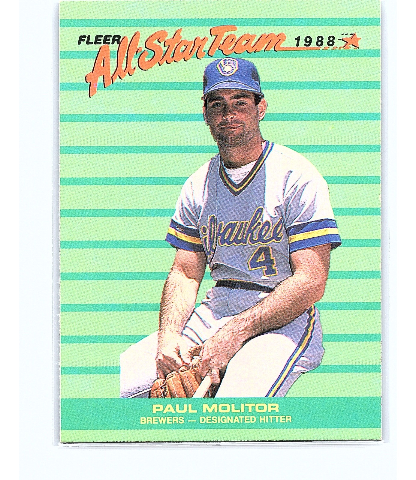 1988 Fleer All-Star Team Paul Molitor #12