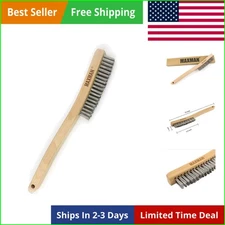 Wire Brush, Heavy Duty Stainless Steel Wire Brushes for Cleaning Rust, Grill