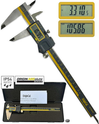 Absolute Origin 0-8'' Digital Caliper, IP54 Stainless Steel, SPC/USB Output Port,