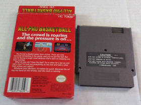 Used Complete All-Pro Basketball (Nintendo Entertainment System, 1989) NES CIB