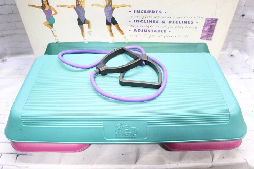 Оригинальная аэробная платформа The Step (сделано в США) — оздоровительный клуб, размер бирюзовый, фиолетовый - Изображение 4 из 4