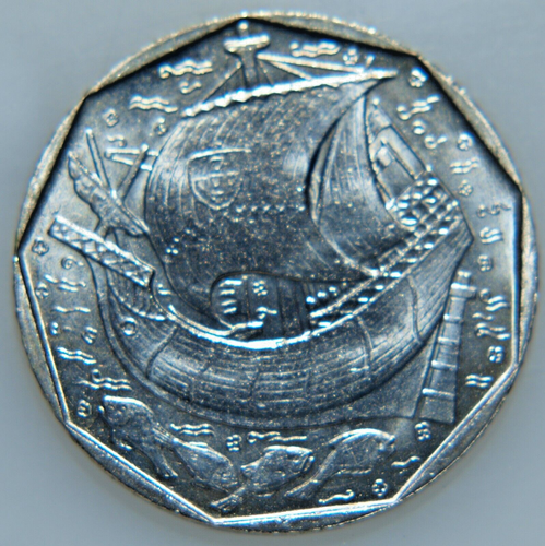 PORTUGAL 50 ESCUDOS 1986 KM#636 COPPER-NICKEL BIG CARAVELLE B-8
