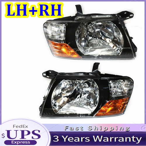 For Mitsubishi Pajero Montero L & R Set Headlights Head Lights Lamps 2000-2006