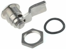 Serrure à gobelet en acier inoxydable 13 mm profondeur panneau à languette, clé à déverrouiller