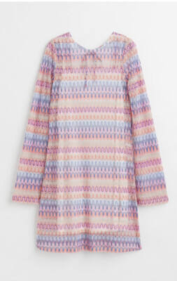 NEW! Divided by H&M Lace Knit Dress, Size Small With White Lining Summer/Coverup