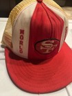 VINTAGE SAN FRANCISCO 49ERS LUCKY STRIPES MESH TRUCKER SNAP BACK NFL HAT CAP — photo 2