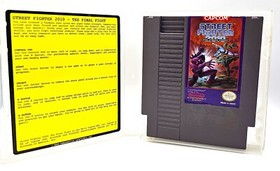 Street Fighter 2010-The Final Fight Capcom NES Cartridge, Plastic Case    (A9)