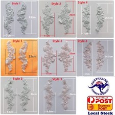 Beaded/Plain Lace(Motif) Flower for wedding dress craft invitation hair bend