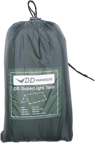 - DD Superlight Tarp - Olive Green, Great for Napping or Just to Relax - Picture 3 of 11