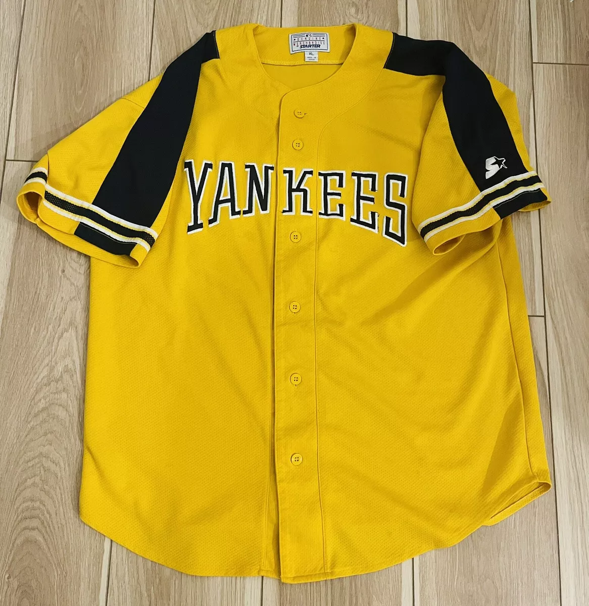 Yellow yankees jersey sales