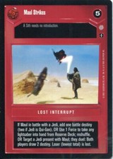 Star Wars CCG Coruscant Rare Maul Strikes