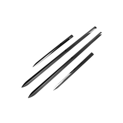For Toyota Corolla 2020-24 Black Body Door Side Skirts Anti-Scratch Strip 4pcs - Picture 2 of 6