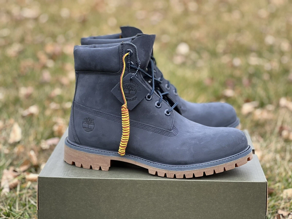 Timberland 6 Inch Navy Blue Mens Limited Supreme Atmos Kith Rare