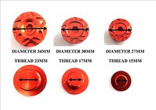 KTM 390 DUKE THREE CNC ENGINE CASE COVERS SCREW PLUG INSERTS ORANGE  