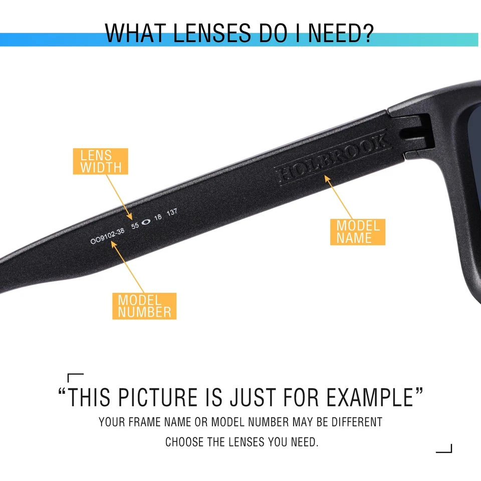 Поляризованные сменные линзы для солнцезащитных очков Oakley Holbrook XL OO9417 с защитой от царапин - Изображение 2 из 4