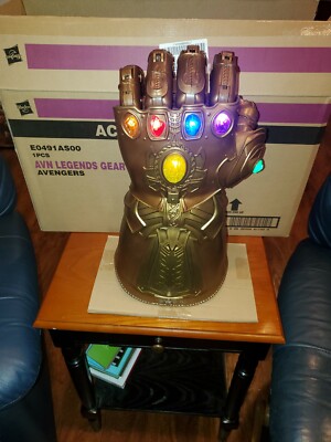 Marvel Legends Series Articulated Electronic Infinity Gauntlet Thanos ...