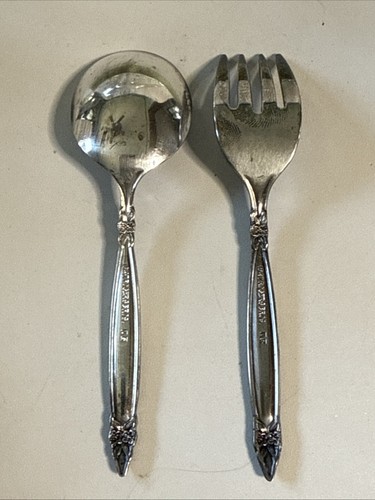 Child’s Fork & Spoon Set In Original Box Rogers 1847 Silver Plate - Picture 5 of 16