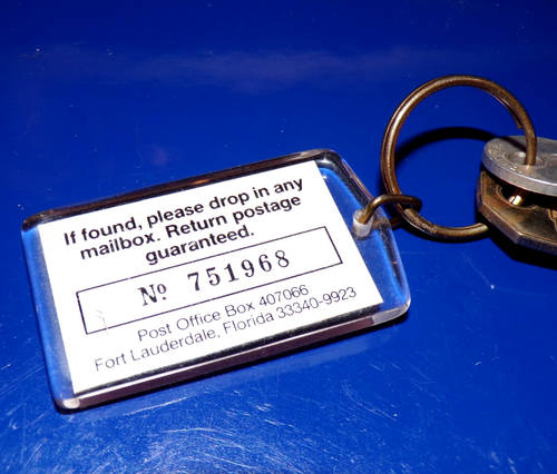 Phillips 66 Executive "If Found" Keyring Fob w/Keys - Picture 4 of 4